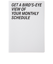 【2026年3月始まり】　ラコニック（LACONIC）　仕事計画　ダイアリー　タイポ　A5　マンスリーブロック　LAMM91　ホワイト　月曜始まり