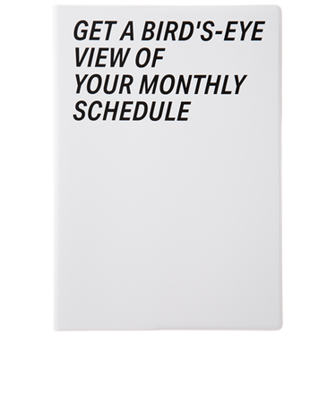 【2026年3月始まり】　ラコニック（LACONIC）　仕事計画　ダイアリー　タイポ　A5　マンスリーブロック　LAMM91　ホワイト　月曜始まり