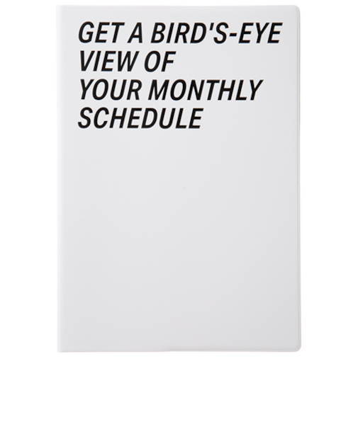 【2026年3月始まり】　ラコニック（LACONIC）　仕事計画　ダイアリー　タイポ　A5　マンスリーブロック　LAMM91　ホワイト　月曜始まり