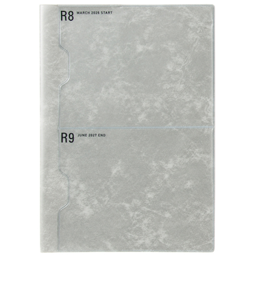 【2026年3月始まり】　ラコニック（LACONIC）　仕事計画　ダイアリー　ポケット　A5　マンスリーブロック　LAMM93　グレー　月曜始まり
