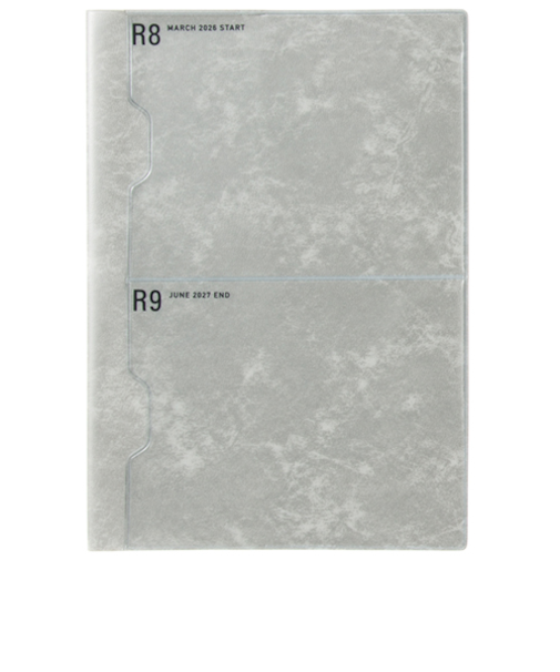 【2026年3月始まり】　ラコニック（LACONIC）　仕事計画　ダイアリー　ポケット　A5　マンスリーブロック　LAMM93　グレー　月曜始まり