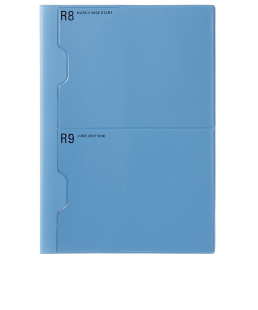 【2026年3月始まり】　ラコニック（LACONIC）　仕事計画　ダイアリー　ポケット　A5　マンスリーブロック　LAMM93　ブルー　月曜始まり