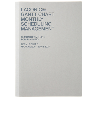 【2026年3月始まり】　ラコニック（LACONIC）　仕事計画　ガントチャート　タイポ　A4　マンスリーガントチャート　LGAM06　月曜始まり