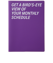 【2026年3月始まり】　ラコニック（LACONIC）　仕事計画　ダイアリー　タイポ　A5　マンスリーブロック　LAMM91　パープル　月曜始まり