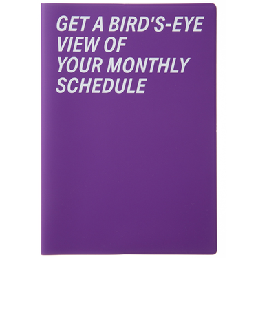 【2026年3月始まり】　ラコニック（LACONIC）　仕事計画　ダイアリー　タイポ　A5　マンスリーブロック　LAMM91　パープル　月曜始まり