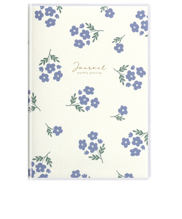 【2026年3月始まり】　ラボクリップ（LABCLIP）　シェリール　A6　マンスリーブロック　2603HCR-BL　ブルー　月曜始まり