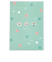 【2026年3月始まり】　ラボクリップ（LABCLIP）　トリオ水族館　A6　マンスリーブロック　2603HTR-RA　ラッコ　月曜始まり