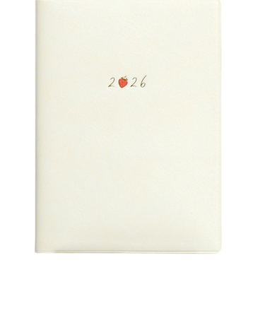 【2026年3月始まり】　ラボクリップ（LABCLIP）　ストロベリー　B6　ウィークリーブロック　2603KSB-WH　ホワイト　月曜始まり