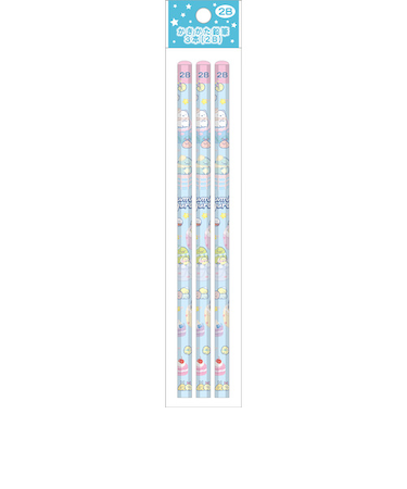 サンエックス（San-X）　ハッピースクール　かきかた鉛筆　2B　すみっコぐらし　3本入