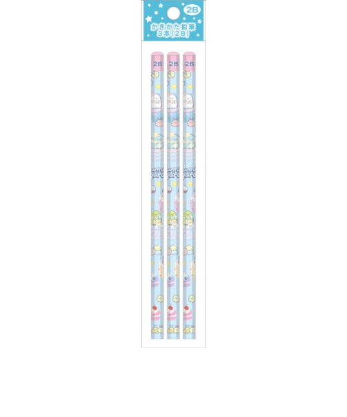 サンエックス（San-X）　ハッピースクール　かきかた鉛筆　2B　すみっコぐらし　3本入