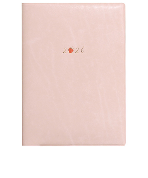 【2026年3月始まり】　ラボクリップ（LABCLIP）　ストロベリー　B6　ウィークリーブロック　2603KSB-PK　ピンク　月曜始まり