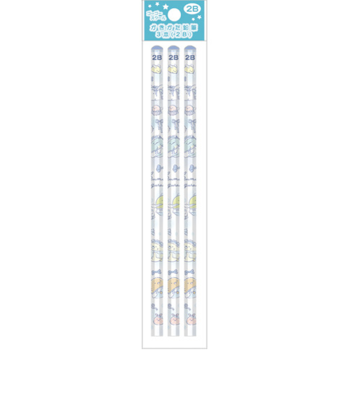 サンエックス（San-X）　ゴーゴースクール　かきかた鉛筆　2B　すみっコぐらし　3本入
