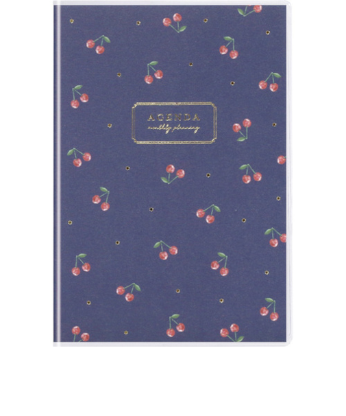 【2026年3月始まり】　ラボクリップ（LABCLIP）　チェリー　A6　マンスリーブロック　2603HCH-NV　ネイビー　月曜始まり