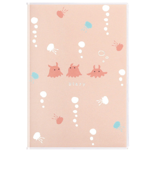 【2026年3月始まり】　ラボクリップ（LABCLIP）　トリオ水族館　A6　マンスリーブロック　2603HTR-MD　メンダコ　月曜始まり