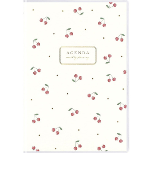 【2026年3月始まり】　ラボクリップ（LABCLIP）　チェリー　A6　マンスリーブロック　2603HCH-WH　ホワイト　月曜始まり