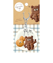 古川紙工　こぐまいたんカフェ　アクリル2連キーホルダー　QE190　クマッスル