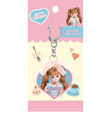 古川紙工　リボン付きアクリルキーホルダー　QE182　ケーキショップ