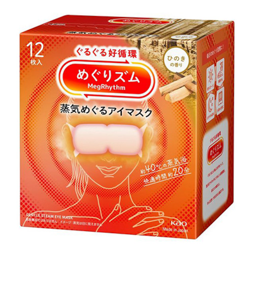 花王　めぐりズム　蒸気めぐるアイマスク　ひのきの香り　12枚入