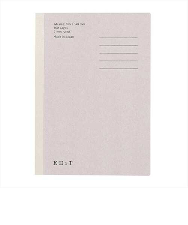 マークス（MARK'S）　手帳用紙を使ったノート　A6　7mm横罫