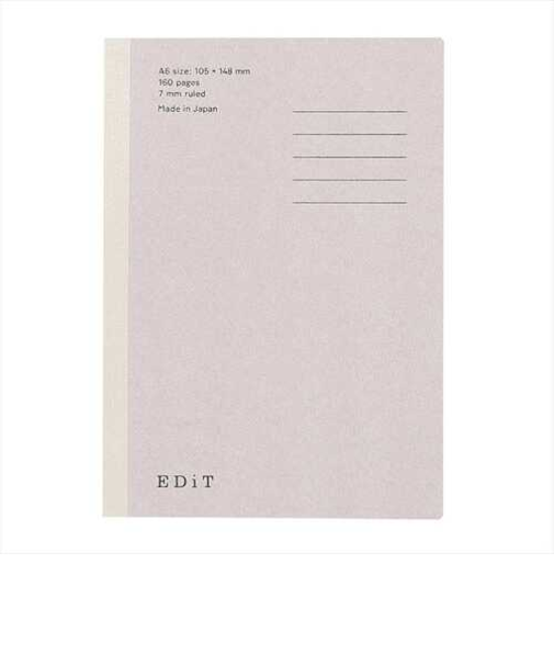 マークス（MARK'S）　手帳用紙を使ったノート　A6　7mm横罫