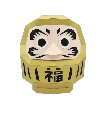ボグクラフト（bog　craft）　カクカク（KAKUKAKU）　DARUMA　Mサイズ　達磨　金