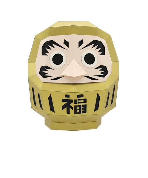 ボグクラフト（bog　craft）　カクカク（KAKUKAKU）　DARUMA　Mサイズ　達磨　金