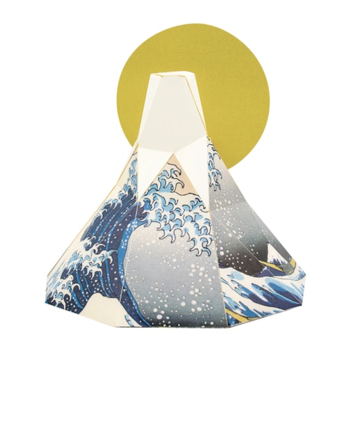 ボグクラフト（bog　craft）　カクカク（KAKUKAKU）　浮世絵　富士山／神奈川沖浪裏