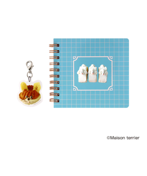 日本出版販売　チャーム付ミニノート　IP909218　Maisonterrier