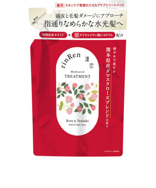 凜恋　リンレン（rinRen）　レメディアル　トリートメント　ローズ＆ツバキ　詰め替え　300mL