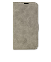 【iPhone15Pro】　ナチュラルデザイン（NATURAL　design）　STYLE　NATURAL　手帳型ケース　グレー