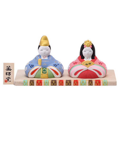 薬師窯　錦彩さくら雛　2638