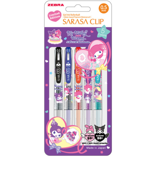 ゼブラ（ZEBRA）　サラサクリップ　0.5mm　マイメロクロミ　5色セット　JJ15－MMKU－5C【数量限定】