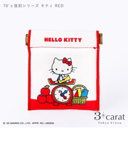スリーカラット(3carat) キャンディポーチ サンリオシリーズ CANDY-SR001 70's復刻シリーズキティ RED
