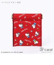 スリーカラット（3carat）　　キャンディポーチ　サンリオシリーズ　CANDY-SR002　ベーシックキティ　RED