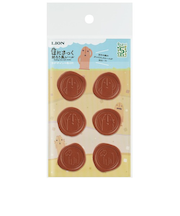 ライオン事務器（LION）　はにさっく封ろう風シール　犬といっしょ