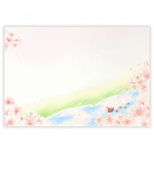 エヌビー社　封筒　春色　春はこぶ花筏　4596975