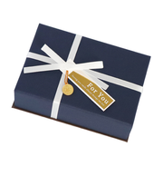 【バレンタイン】　包む　トリュフBOX6個用　ギフトボックス　ネイビーコイン　VB005