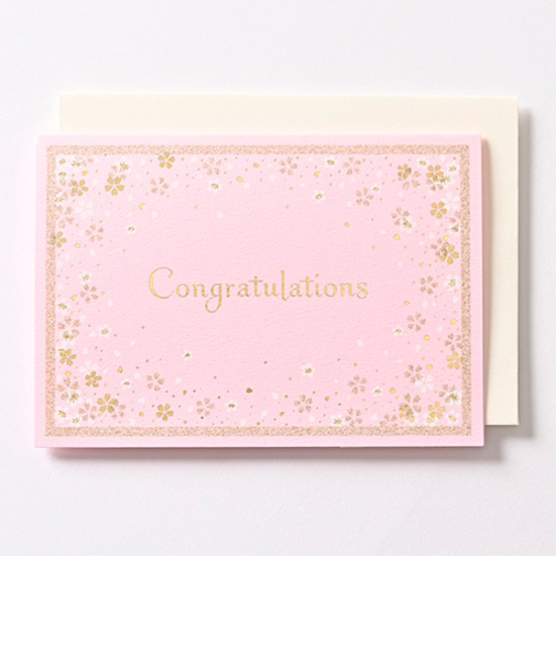 イーズプロダクツ（EASE）　サクラ　グリーティングカード　ピンク　GC-1103