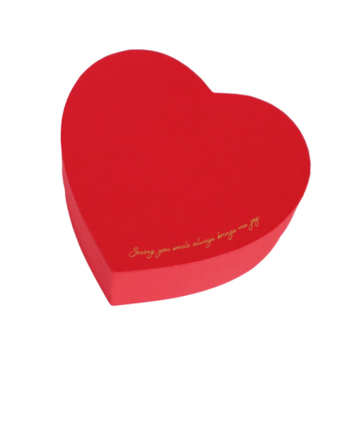 【バレンタイン】　包む　ハートBOX　ギフトボックス　VB007　レッド