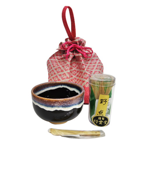 美濃焼　抹茶日和　御影　巾着入