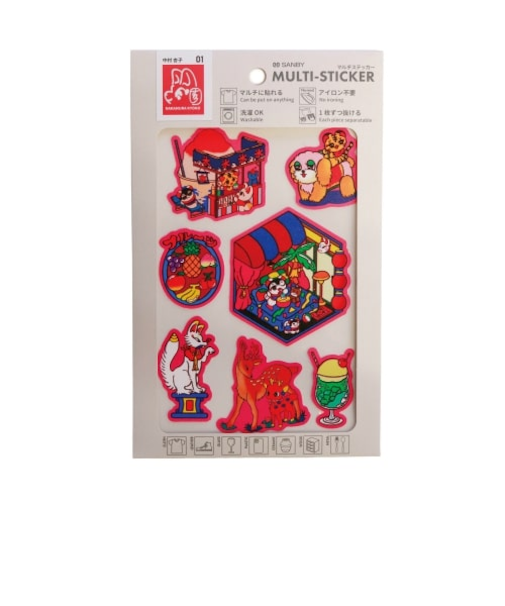 サンビー（SANBY）　マルチステッカー　中村杏子　MLS-NK01　レトロポップなお部屋