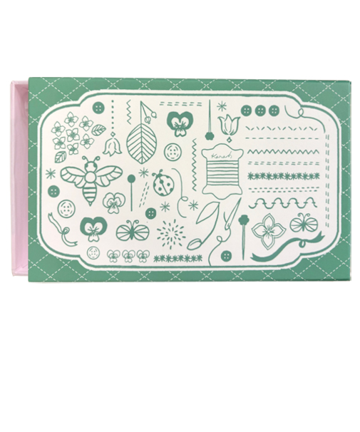 カナ（kana）　オリジナルお裁縫箱（stitch）　グリーン