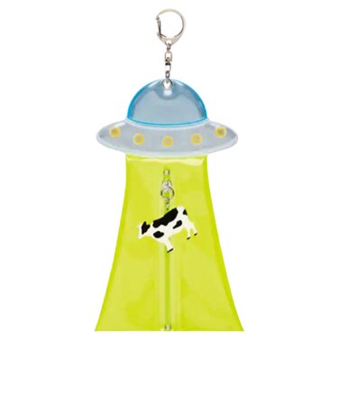 サンスター文具　未確認飛行フラットポーチ　S2338785　イエロー