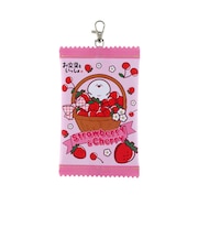 サンスター文具　お菓子パッケー風ポーチ　お文具といっしょ　ピンク