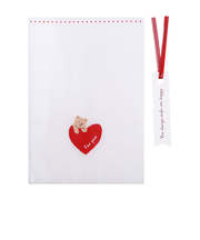 【バレンタイン】　インディゴ　VP984　シースルーバッグ　S　ハートベア　レッド　10枚入