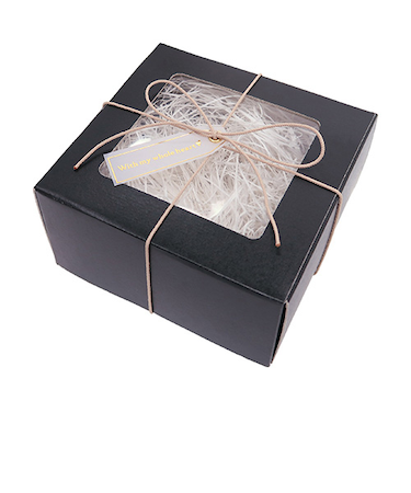 【バレンタイン】　インディゴ　VB963　ミニマルボックス　M　ブラック／ベージュ