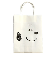 【バレンタイン】　S＆C　スヌーピー　ミニ手提げ　フェイス　2枚入り