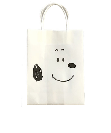 【バレンタイン】　S＆C　スヌーピー　ミニ手提げ　フェイス　2枚入り