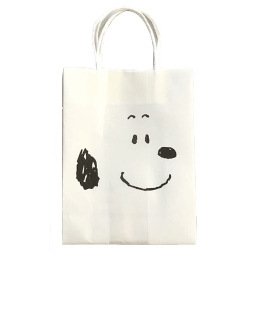 【バレンタイン】　S＆C　スヌーピー　ミニ手提げ　フェイス　2枚入り