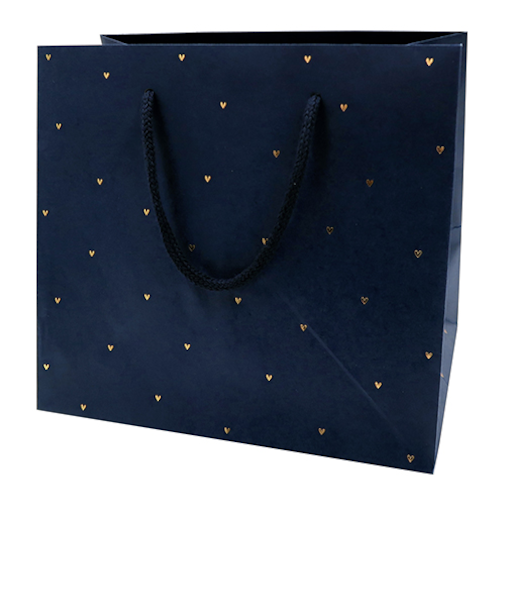 【バレンタイン】　インディゴ　VC798　キャリーバッグ　M　プチハート　ネイビーブルー